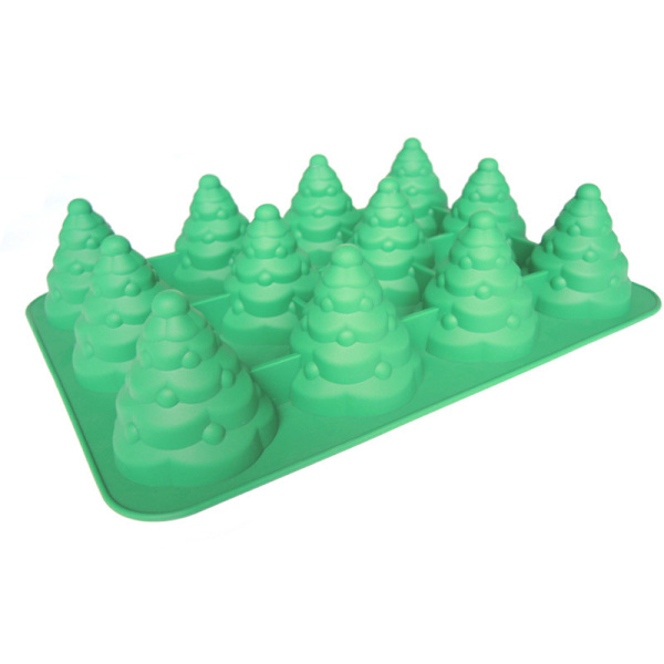 Silikoneform 3D Juletræskage Chokolade Cookie