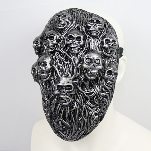 Kauhu Punk Steam Skull Mask: 3D Pelottava Realistinen Luuranko Naamio Koko Kasvot Creepy