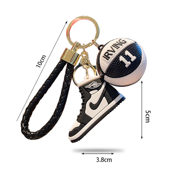 Mini Tenniskengän Avaimenperä - 3D Koripallo Avaimenperätarvikkeet (Violetti)