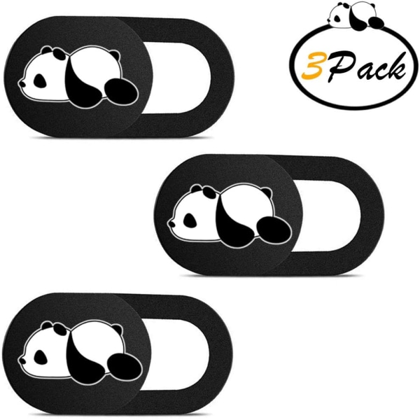 3 Pack Webcam Cover Slide Cute Pattern Web Camera Cover 0.7mm Thi