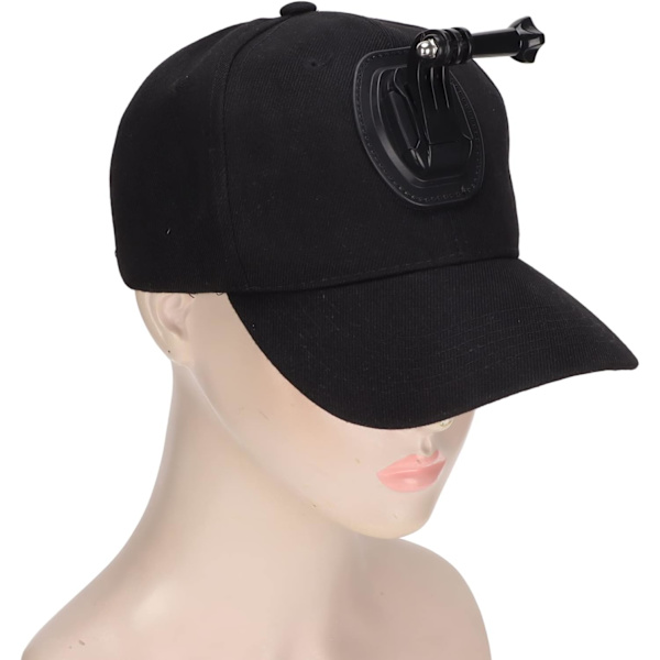 Caps Hat med Action Camera Holder Mount Bracket, Kompatibel med GoPro Hero, for Insta360 GO 2, One
