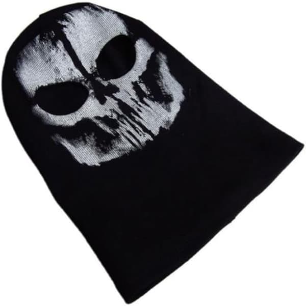 Unisex Ghost Print Strømpemaske God til Halloween Cosplay