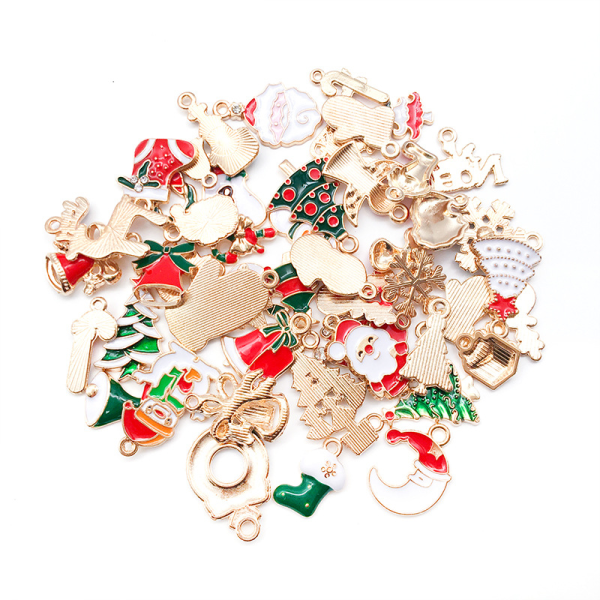 Massa 96st Hängen i blandad julstil Charms DIY-smycken,