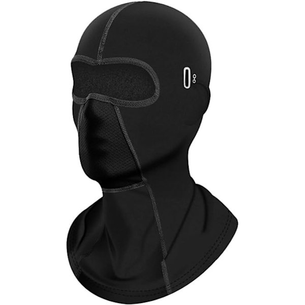 (Svart) Balaclava Dam Herr, Multifunktionell Mask för Kallt Väder O A