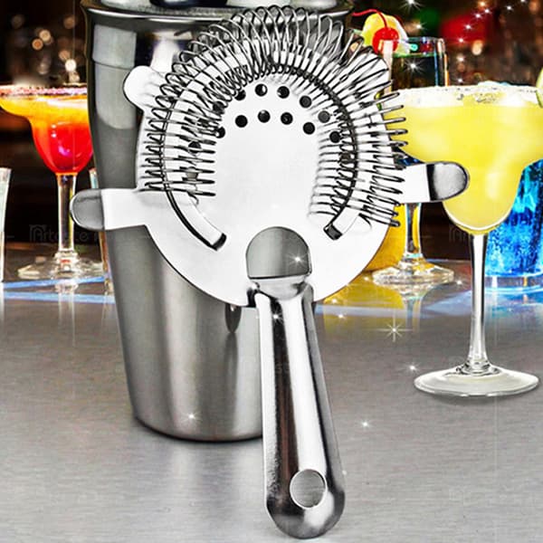 Rustfrit stål bar cocktailsi, professionel 4-tandet si