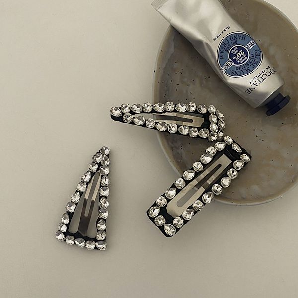 3 kpl, Colors & Beauty Chic Naisten Hiuspinnit - Strassit Hiuspanta - Elegantti Hiuspinnit Naisille - Korut U