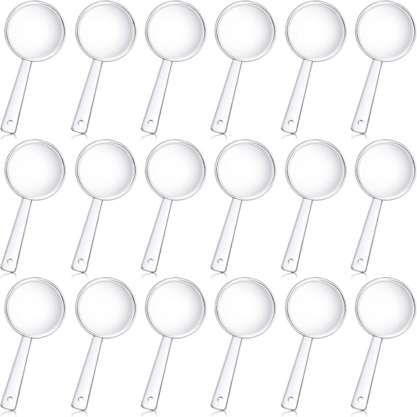 50 stk. Mini håndholdt forstørrelsesglas i plastik