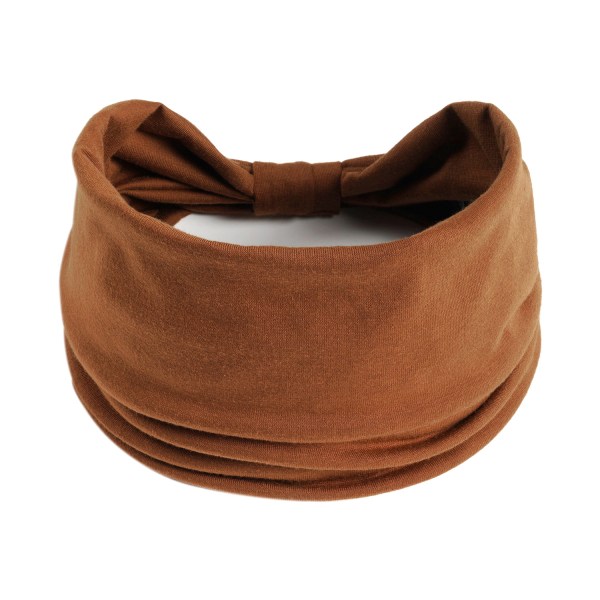 Hårband i Kaffe Färg - Perfekt för Yoga, Stil, Sport, Resor - Multi-Stilar Hårtillbehör - Brett Hårband för Flickor X