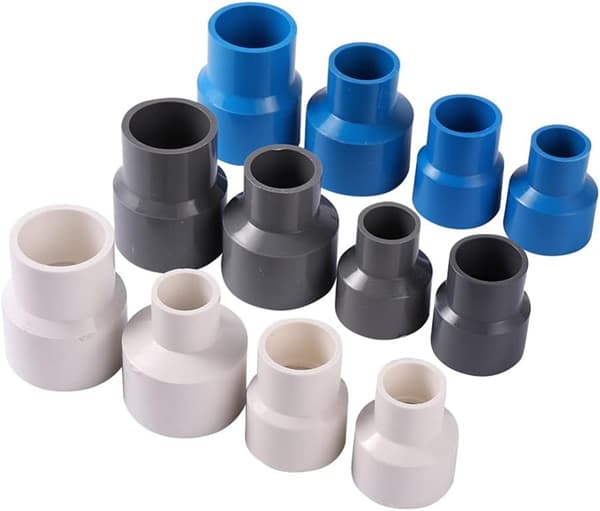 Lige PVC-reduktionsslange-adapter - PVC-reduktionsfitting til Gar