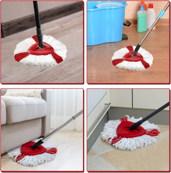 Reservedele til moppehoveder til roterende moppedele -