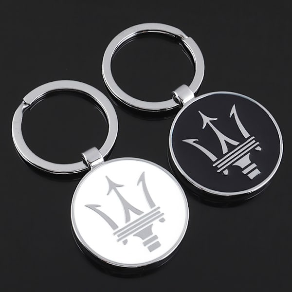 2-pak Nøglering med Billogo - 3D Zink-legering Metal Bilnøglering Nøglering Legering Nøgleholder V