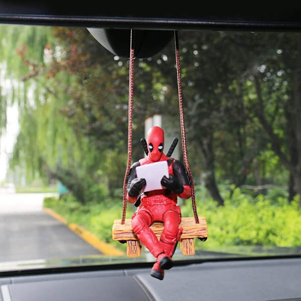 Deadpool-biltilbehør, bilens bakspeilheng, morsomme bilaccessoirer