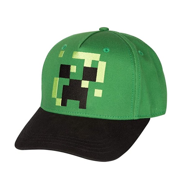 Minecraft- cap pojille (A), Trucker-hattu Creeperillä, lapsi