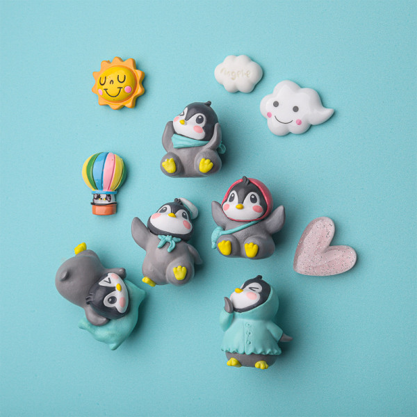 6 Creative Little Penguin set , tuhma ja söpö
