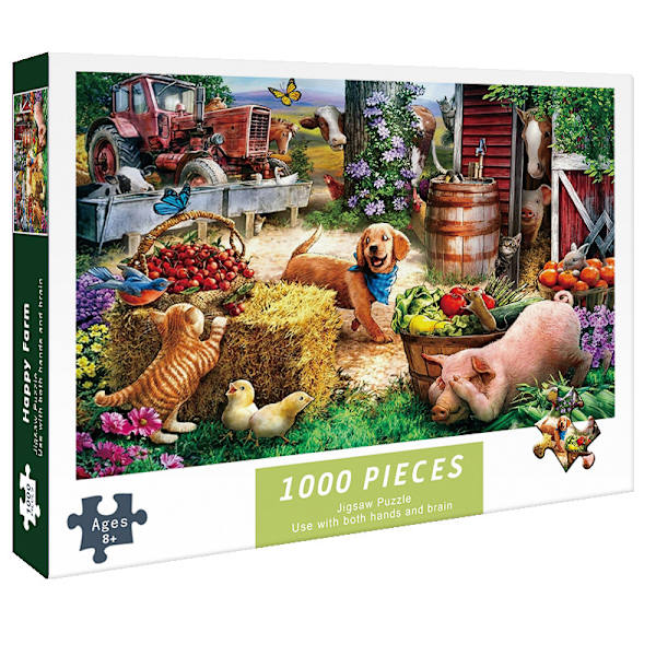Julegave-puslespil 1000 brikker (Stil 9)
