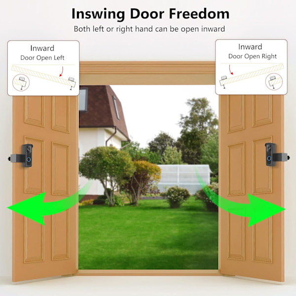Stöldskyddat Dörrklockfäste, Borrfritt Dörrfäste för Blink Video Doorbell (Svart)