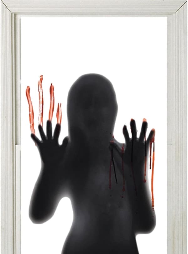 Fönsterdekaler Blodiga Blodiga Händer Dekaler Halloween Skräck Foo