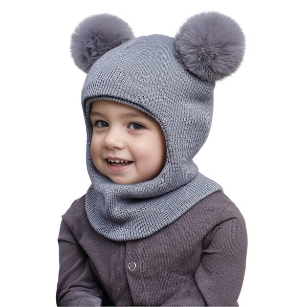 Taaperon talvitakki ja huivi - Harmaa Gray
