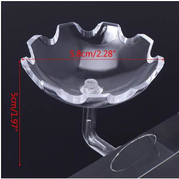 1 st räkor matare rör fisk transparent räkor matare form fisk
