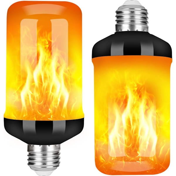 LED-flamlampa, uppgraderad 4 lägen brandlampa med upps