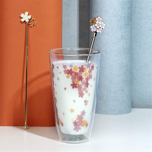 Rör om Sakura Kaffe Rör om Stick Söta Rostfritt Stål Swizz