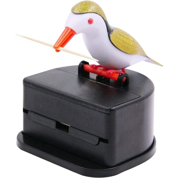 (guld)Little Bird Creative Push Tandpetare Dispenser