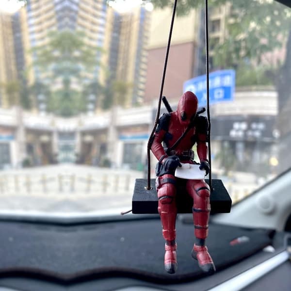 Deadpool-biltilbehør, bilens bakspeilheng, interessant ca