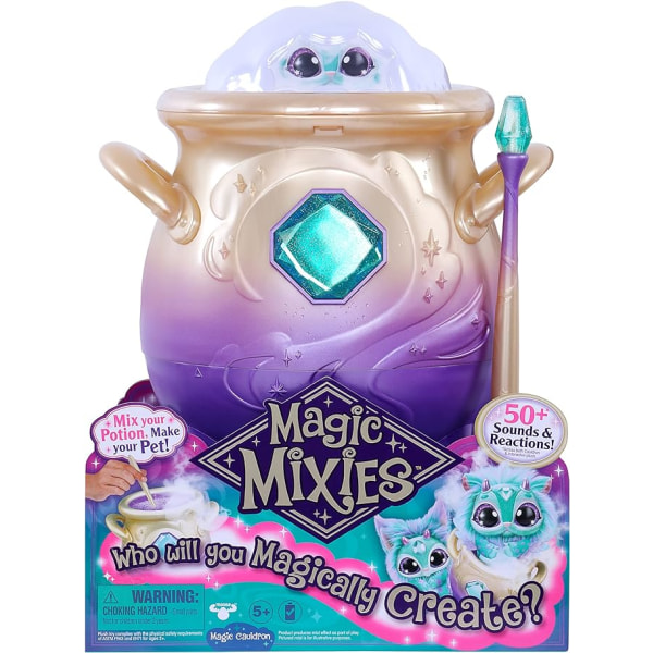 Magic Mixies Magical Misting Cauldron med interaktiv 8-tums Blu