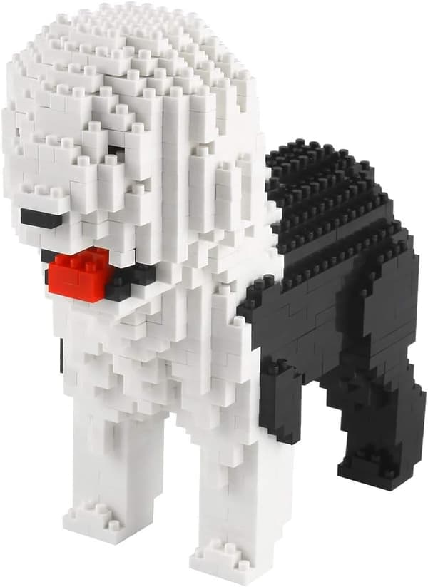 950 Stycken Bobtail Hund Mikrobyggstenar, Djur Mini Block Leksak Set KLJM-02 (Bobtail)