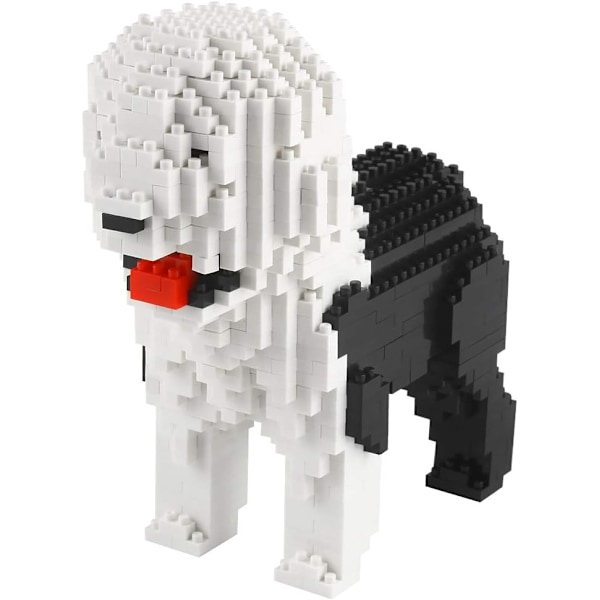 950 Stycken Bobtail Hund Mikrobyggstenar, Djur Mini Block Leksak Set KLJM-02 (Bobtail) C