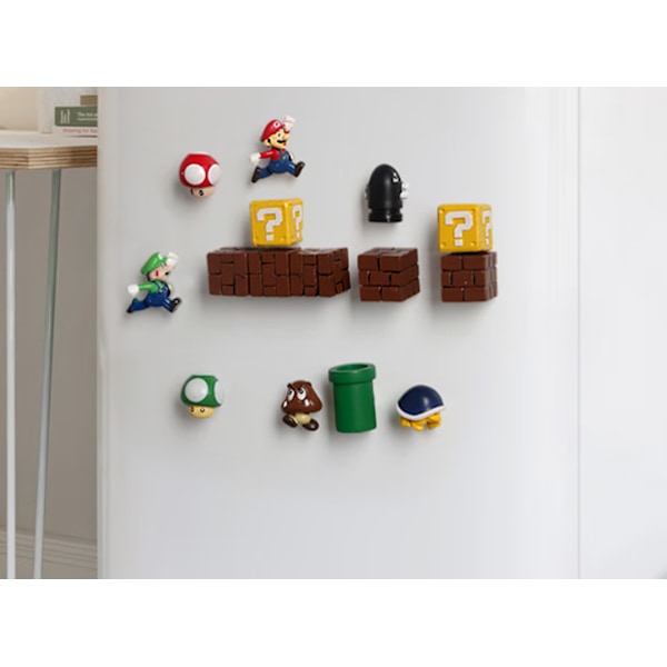15 stk. kjøleskapsmagneter, søte 3D-kjøleskapsmagneter med tegneseriefigur D