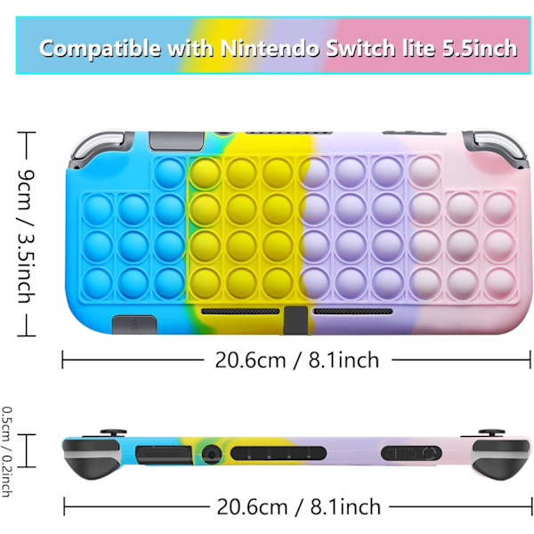 Bobleetui Kompatibel med Nintendo Switch Lite Beskyttende Etui