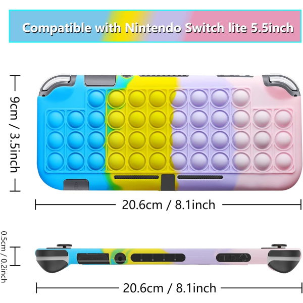 Bubble Case Kompatibel med Nintendo Switch Lite Case