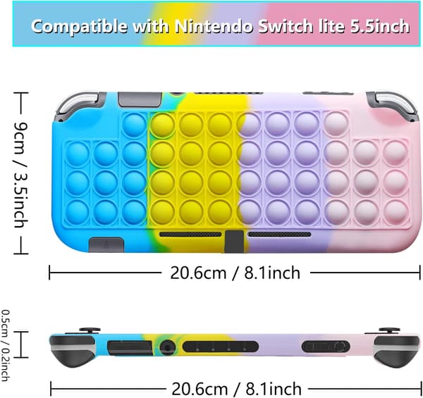 Bubble Case Kompatibel med Nintendo Switch Lite Skyddande Skal