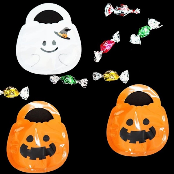 20 stk. slik- eller kageposer - Minihåndtag - Halloween-dekorationer