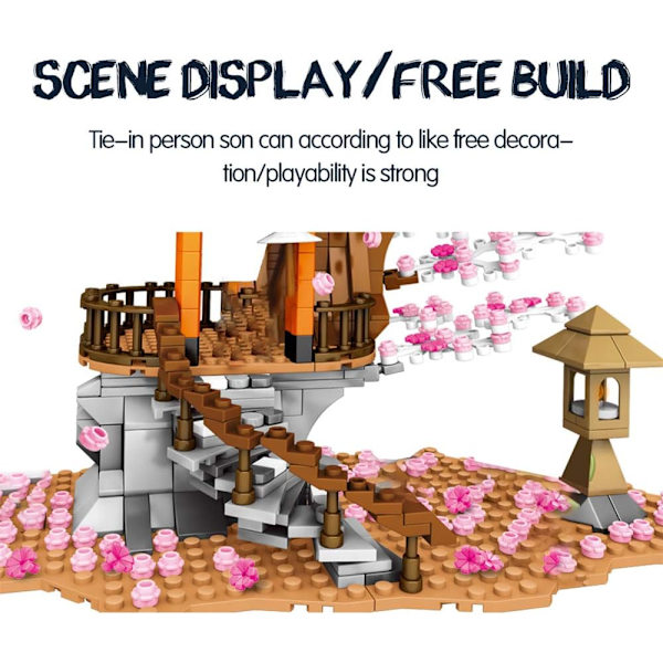 Sakura Treehouse Lighting Building Kit, Japanese Inari Shrine Bu