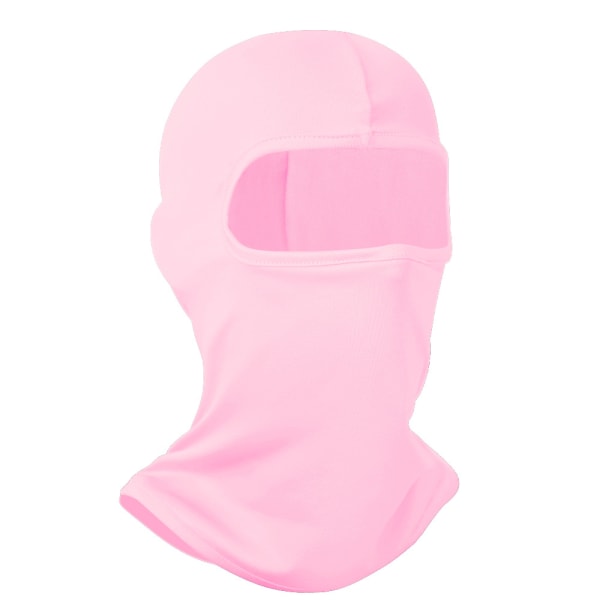 (Lysrosa) Balaclava skimaske, UV-beskyttelse, tørklæde til Motorc