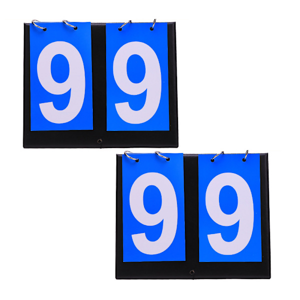 (sininen 2 kpl) 2-numeroinen kannettava digitaalinen tulostaulu urheilu S