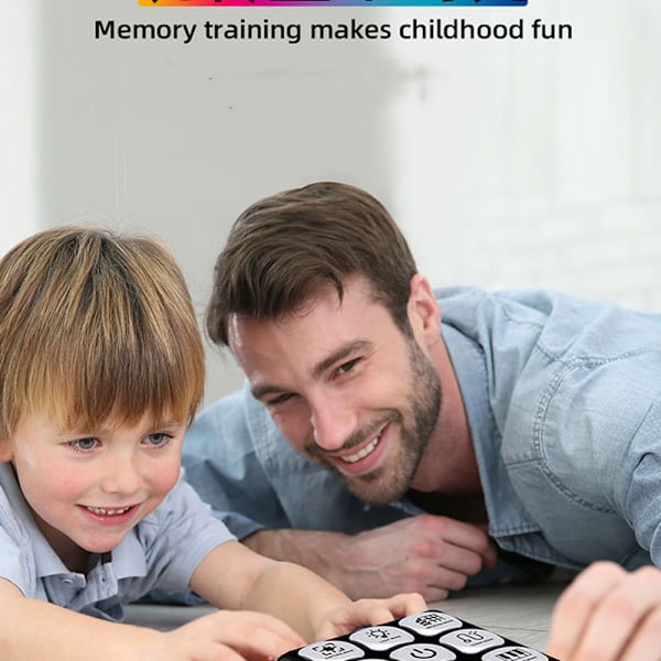 Blinkande Kub Elektroniskt Minnes Hjärnspel 4 i 1 Handhållet Spel O
