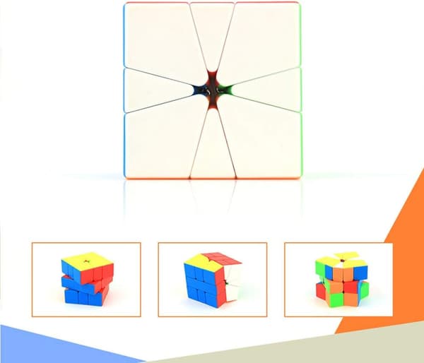 1 Special Cube Cubing Klassrum SQ-1 Smidig och Snabb Twsit Puzzl