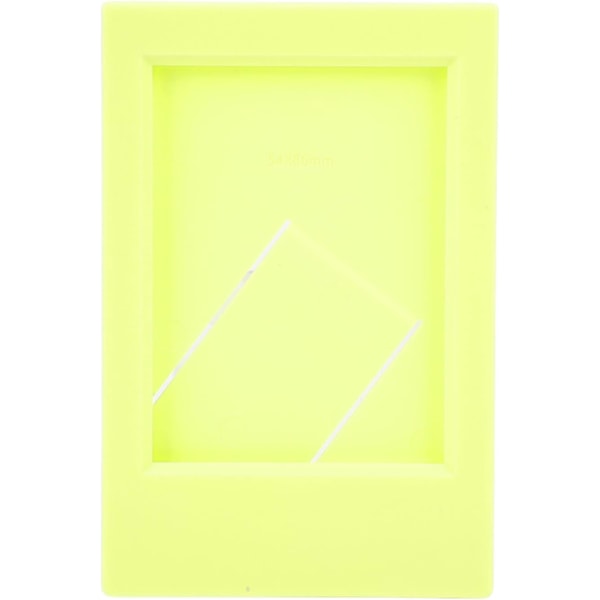 5 stk Display Bilderamme 9x6cm (Gul), Klassisk Skrivebords Rektangulær Plast Bilderamme 5.4x8.6cm for Fujifilm C