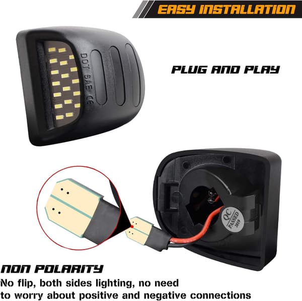 2-pack LED-skyltbelysning med röd OLED-neonslang, kompatibel