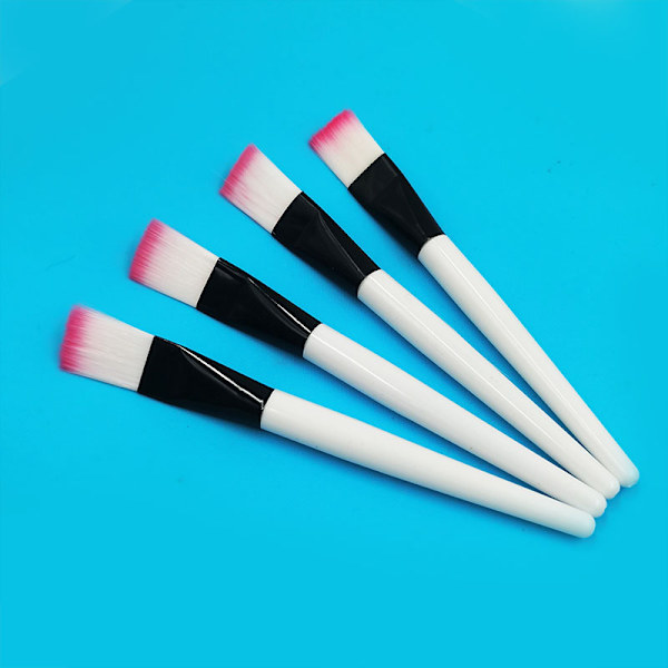 4 stk. Hvide Pinde Pulver Pinde Maske Børster Makeup Børster Skønhed-14.5cm