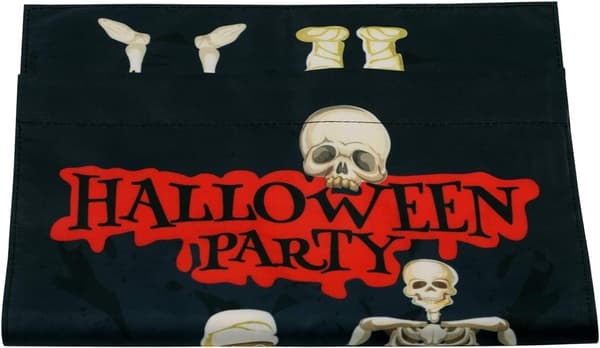 Halloween Polyester Dobbeltsidig Hængende Flag Velegnet til Hallow