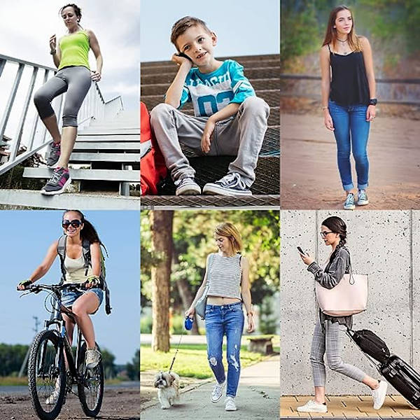 3 paria kengännauhoja, 0,8 cm leveät litteät kengännauhat lenkkareihin, Ru