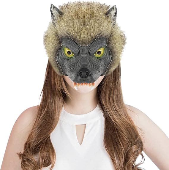 Adutls Creepy Halloween Terror Ghost Devil Mask Head Mask Prank Props Party Decor