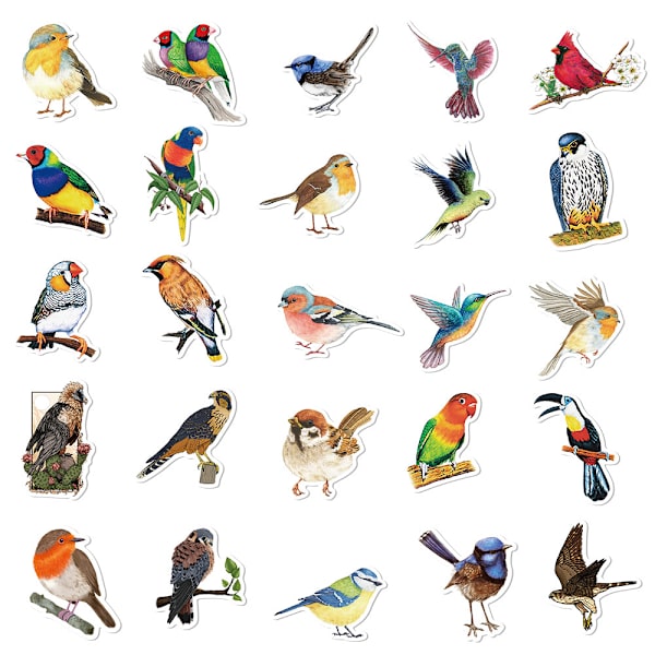 Små Fugle (Små) Vægstickers Mural Stickers Soveværelse Børneværelse Stue væg adhsif maison