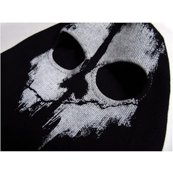 Unisex Ghost Print Strømpemaske God til Krigsspil Halloween Cosplay