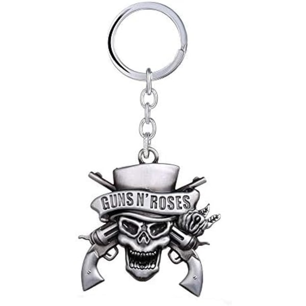 Generic Rockin' Roots of GNR Logo Metal Avaimenperä - 4,5 cm B