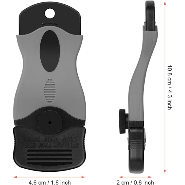 Glas & Keramik Hob Skrabere, med 20 stk. Metal og Plastik Blade, Vindue Skrabere Keramik Glas Skraber Værktøj, Razor